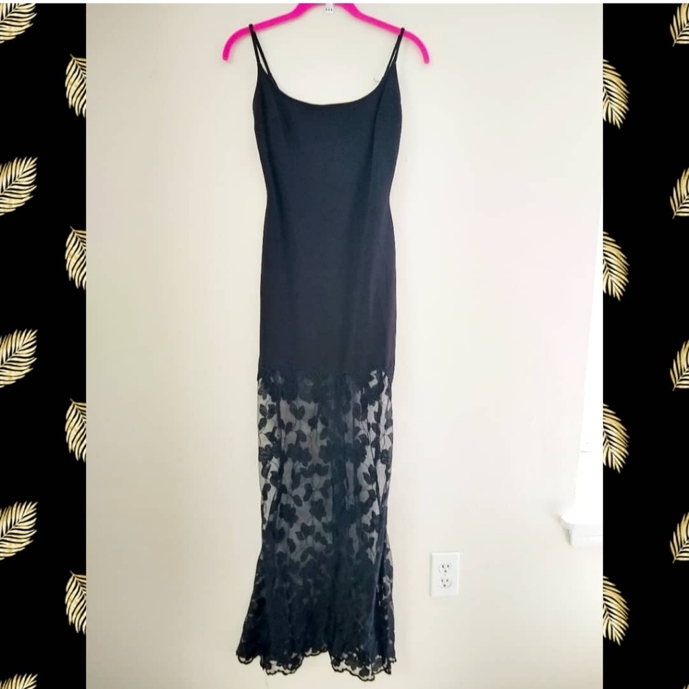 Nicole Bakti Maxi Evening Dress Black Mermaid